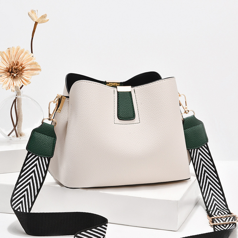 Geantă de damă tip bucket, material PU, stil de navetă de afaceri, formă bucket, închidere cu fermoar (Material PU; Stil: navetă de afaceri; Formă: bucket; Închidere: fermoar)