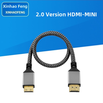 Kábel Mini HDMI na HDMI, HDMI 2.0, 4K podpora, pletený kábel, hliníkové púzdro