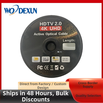 Optický HDMI kábel, 4K60Hz, inžinierskej kvality, cez stenu, zlaté konektory
