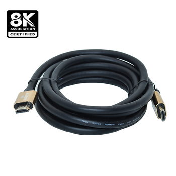 Cablu HDMI 2.1 cu contacte placate cu aur, conductoare din cupru, suportă 8K60Hz și 4K120Hz
