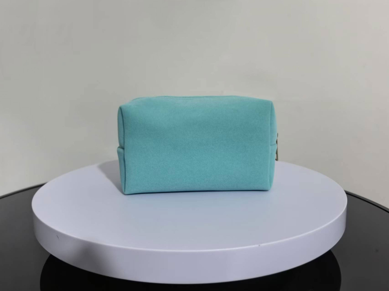 osemuholníková velúr kozmetická taška na domáce skladovanie s polyesterovou podšívkou