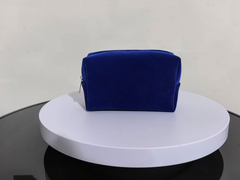 osemuholníková velúr kozmetická taška na domáce skladovanie s polyesterovou podšívkou