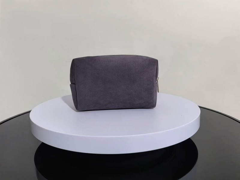 osemuholníková velúr kozmetická taška na domáce skladovanie s polyesterovou podšívkou