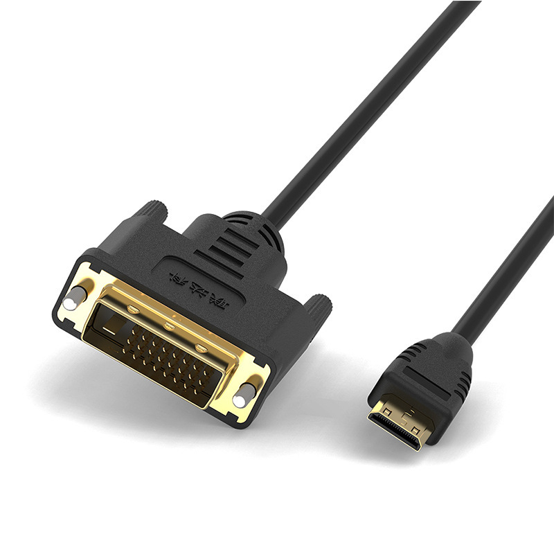 Cabl adaptor HDMI-C la DVI pentru PC, HDMI-C către DVI, 1 m, cupru fără oxid, placare cu aur