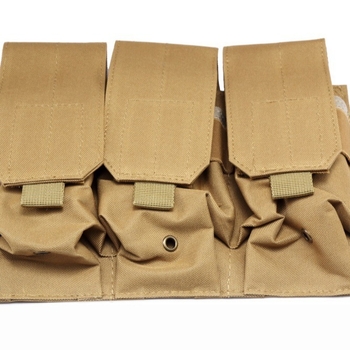 Taška MOLLE na pás s tromi doplnkovými vreckami – na vonkajšie použitie, 1000D nylon, podšívka z plátna, rozmery 23×21×3 cm