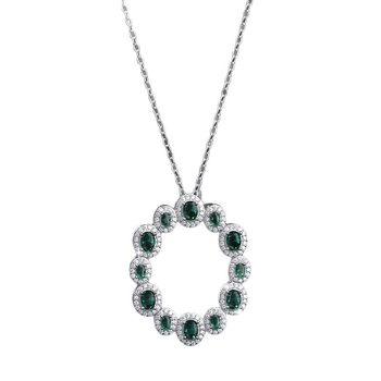 925 ezüst Spinell ékszerszett mikro-beállítással, O-alakú lánccal, fülbevalóval, nyaklánccal és karkötővel Spinell