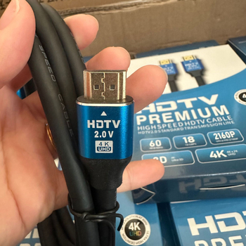 HDMI kábel 2.0 4K vysokorýchlostný, zlaté konektory, meďou potiahnuté oceľové jadro, adaptér kábel pre PC a projektor