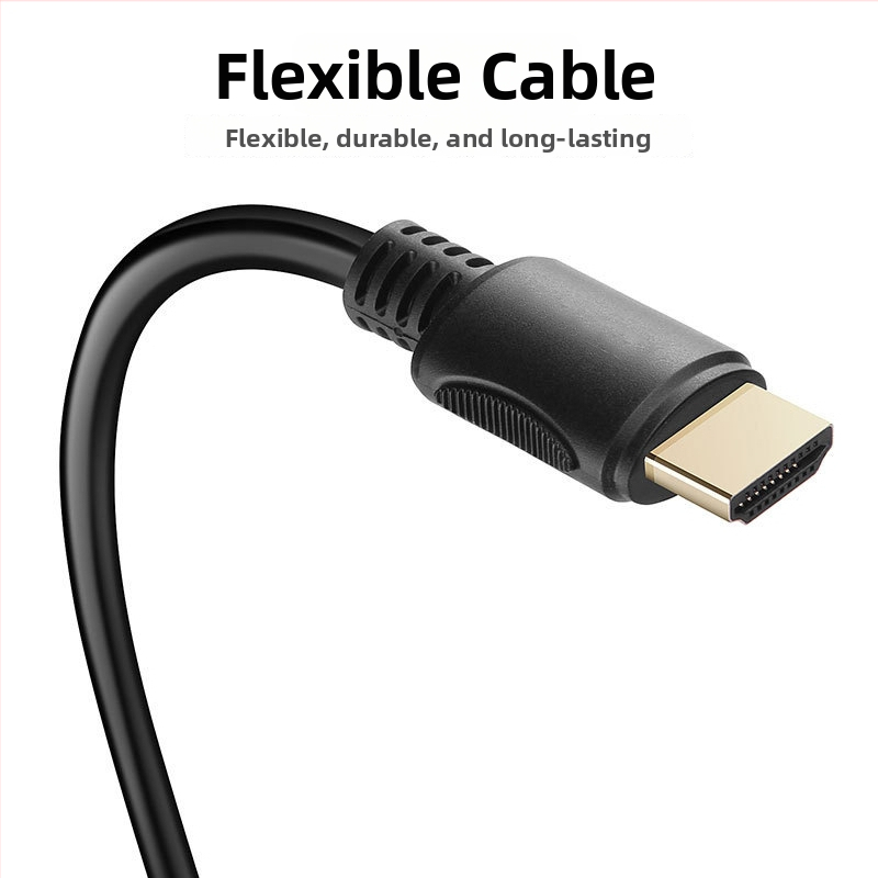 HDMI kábel, model HDMI 04, meďový vodič, postriebrený povrch, adaptér, OEM súkromná značka k dispozícii