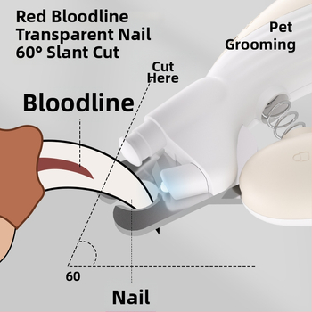Kliešte na nechty pre domáce zvieratá s LED svetlom – pre mačky a psy, pre začiatočníkov