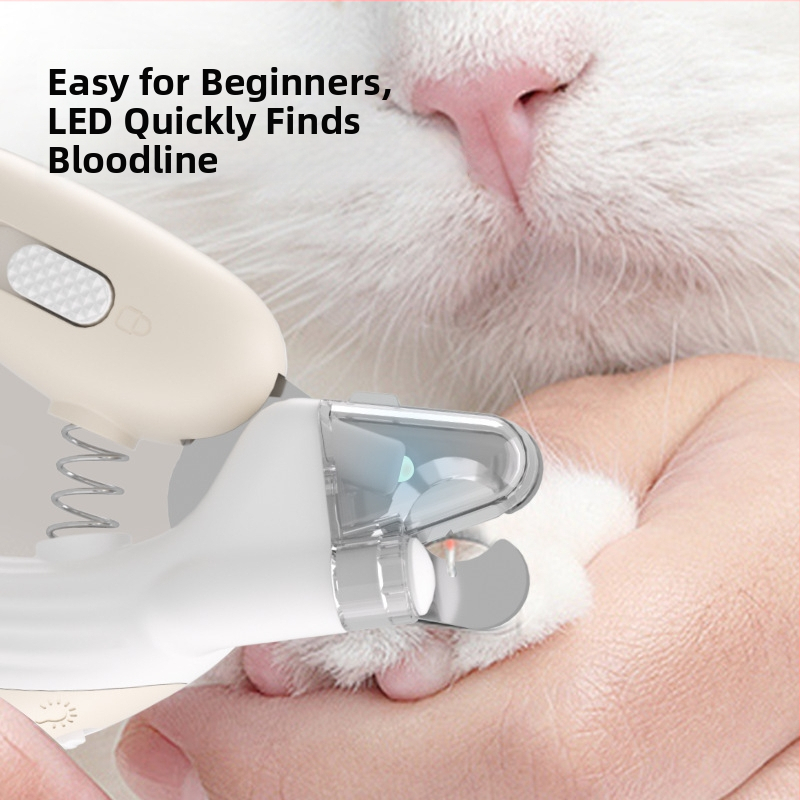 Kliešte na nechty pre domáce zvieratá s LED svetlom – pre mačky a psy, pre začiatočníkov