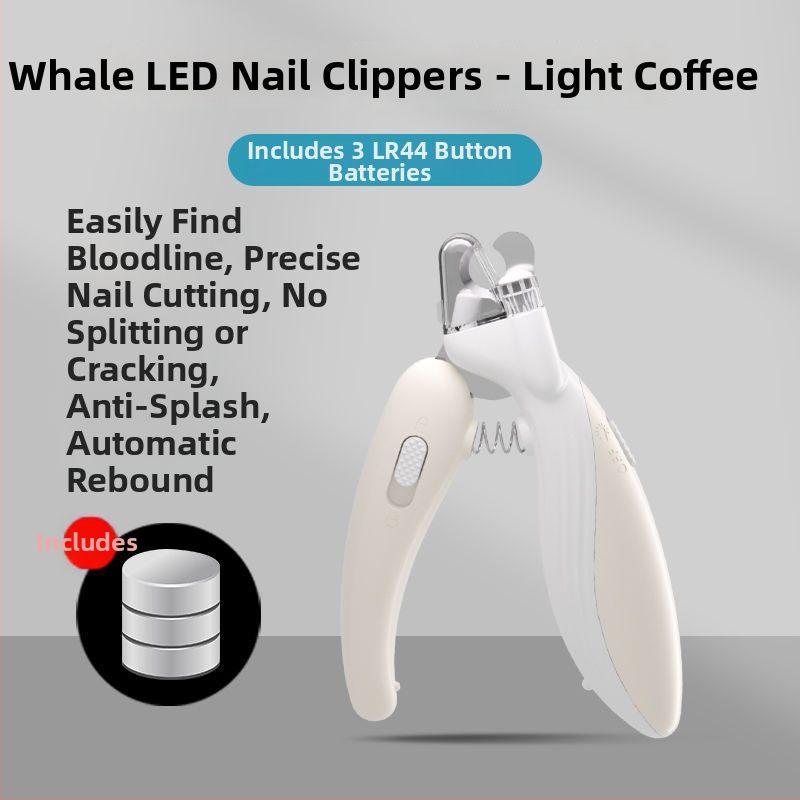 Kliešte na nechty pre domáce zvieratá s LED svetlom – pre mačky a psy, pre začiatočníkov