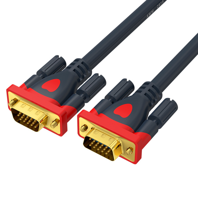 Cablu VGA 3+9, conector placat cu aur, cupru fără oxigen, lungime 1,5–20 m