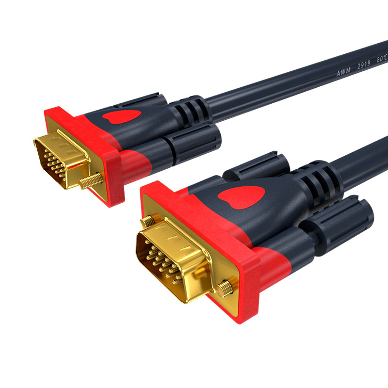 Cablu VGA 3+9, conector placat cu aur, cupru fără oxigen, lungime 1,5–20 m