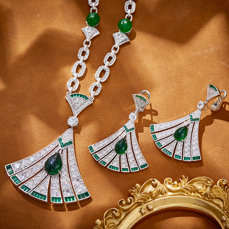 Set colier și cercei din cupru – stil doamnă la birou, stil urban modern pentru femei, primăvara 2025