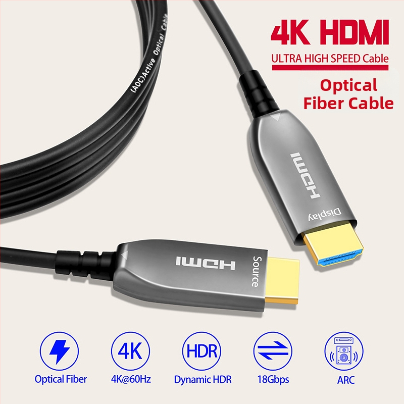 FS-4001 HDMI optički kabel vlakna s pozlaćenim priključcima i adapter kabelom