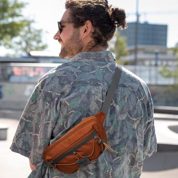 Geantă de talie pentru activități în aer liber, material PU, respirabilă, ultraușoară, antibacteriană, unisex