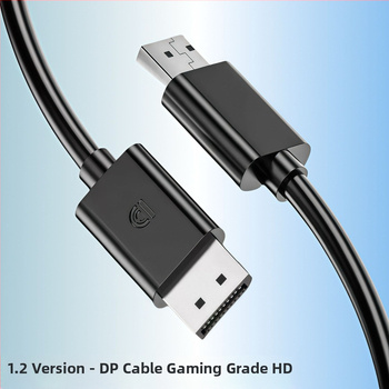 DP–MiniDP kábel pre TV, adaptér kábel, 4K/144 Hz kompatibilný, dĺžka 1,5–1,8 m, meďou potiahnutá oceľ, niklový povrch