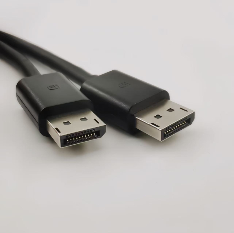Cablu DP la MiniDP pentru TV, cablu adaptor, compatibil 4K/144 Hz, 1,5–1,8 m, oțel acoperit cu cupru, nichelat