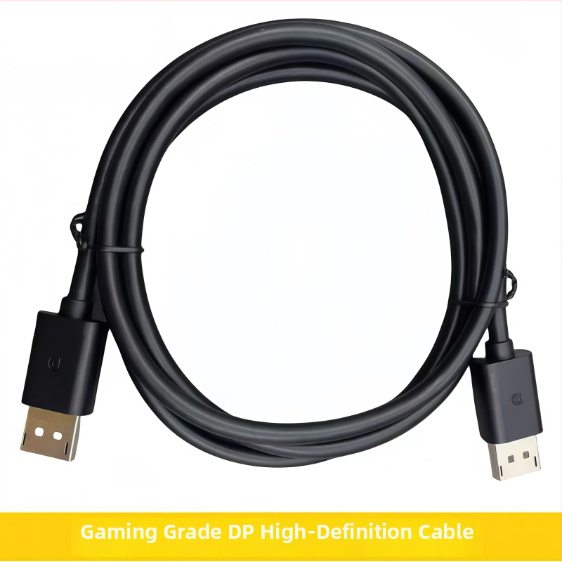 DP–MiniDP kábel pre TV, adaptér kábel, 4K/144 Hz kompatibilný, dĺžka 1,5–1,8 m, meďou potiahnutá oceľ, niklový povrch