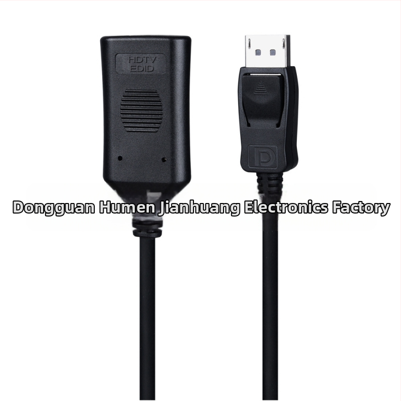 Adaptor DP la HDMI activ cu EDID integrat pentru afișare pe mai multe ecrane, interfață HDMI, cablu din cupru