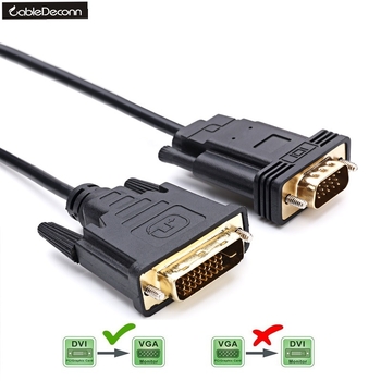 Adaptor activ DVI-I 24+1 la VGA, cablu M-M cu IC, 2 m, pentru PC
