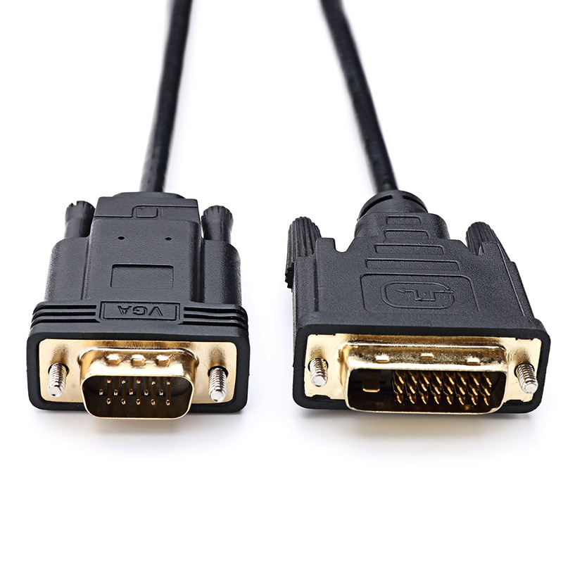 Adaptor activ DVI-I 24+1 la VGA, cablu M-M cu IC, 2 m, pentru PC