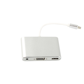 Pretvarač telefona u HDMI/VGA za prikaz na TV-u sa izlazom zvuka, kabel 0,2 m, konektori s premazom srebra