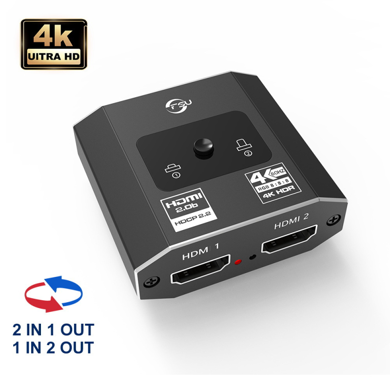 HDMI prekidač 2 ulaza 1 izlaz za TV i monitor