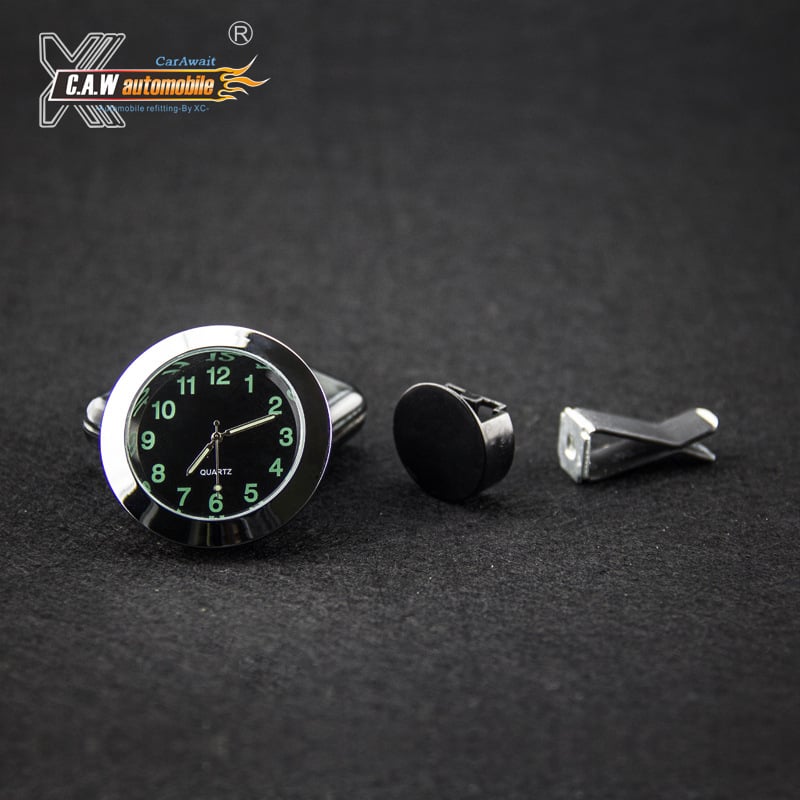 Ceas auto cu cuarț, carcasă circulară, marcă Calway, etichetă privată licențiată