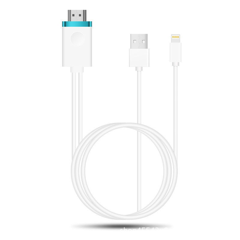 MiraScreen LD8 HDMI kabel za zrcaljenje zaslona iPhone X/7/iPad – 2 m, niklani konektori, bakar bez kisika