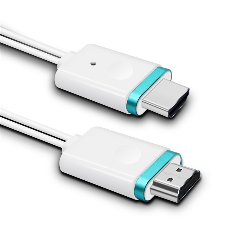 MiraScreen LD8 HDMI kabel za zrcaljenje zaslona iPhone X/7/iPad – 2 m, niklani konektori, bakar bez kisika