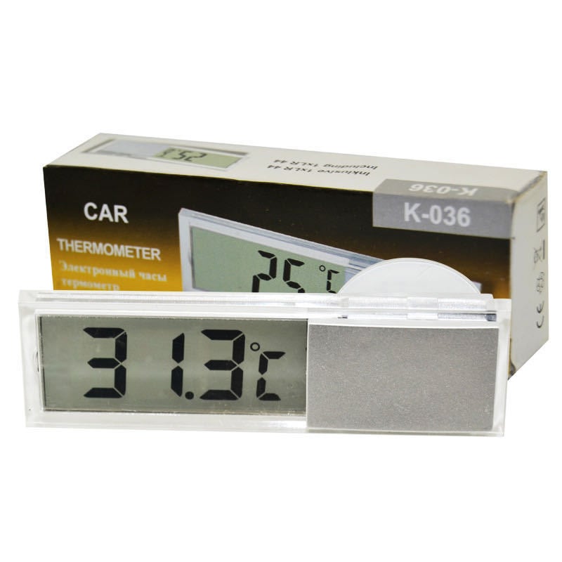 Digitalni higrometar za auto, ABS materijal, montaža sa usisnom čašom, modeli K03/K06