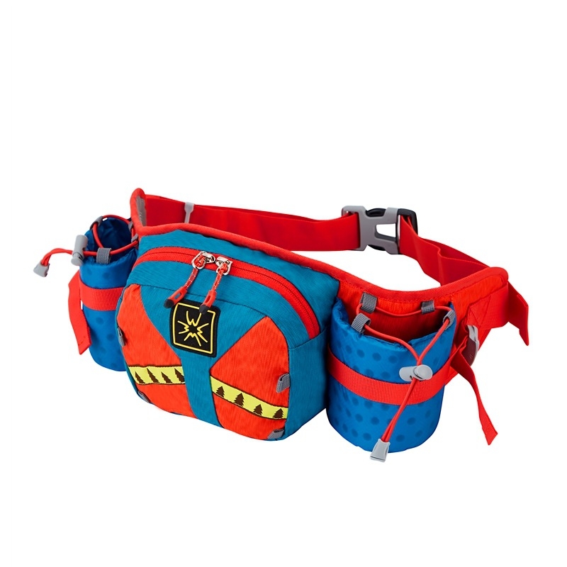 Sportska tašna oko struka za outdoor aktivnosti s dvije boce, najlon, unisex, otisak logotipa