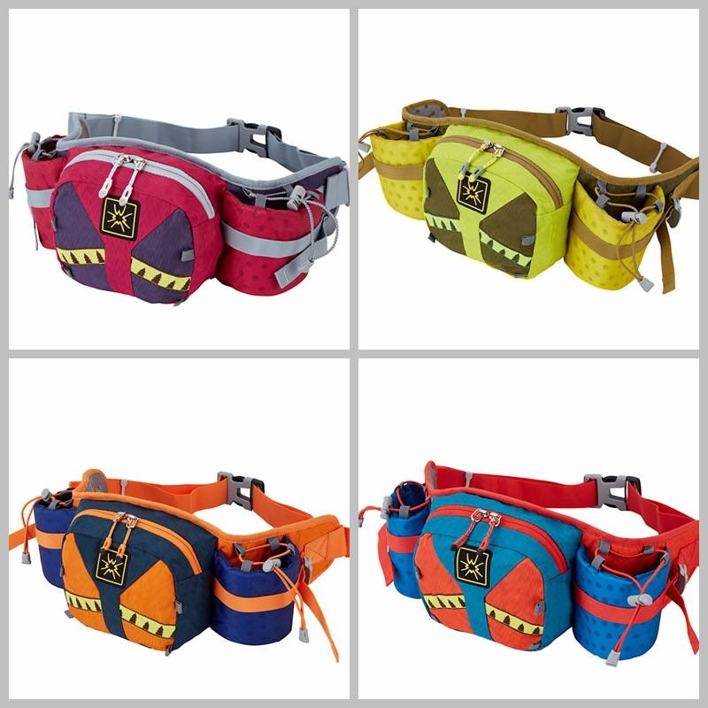 Sportska tašna oko struka za outdoor aktivnosti s dvije boce, najlon, unisex, otisak logotipa