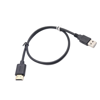 Cablu adaptor USB către HDMI cu alimentare, conector HDMI masculin, conductor din cupru, pentru PC