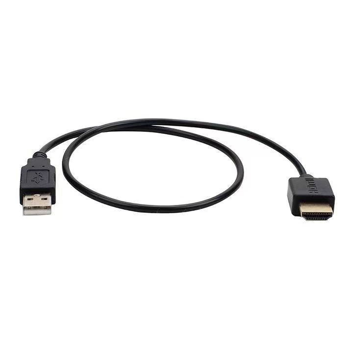 Cablu adaptor USB către HDMI cu alimentare, conector HDMI masculin, conductor din cupru, pentru PC