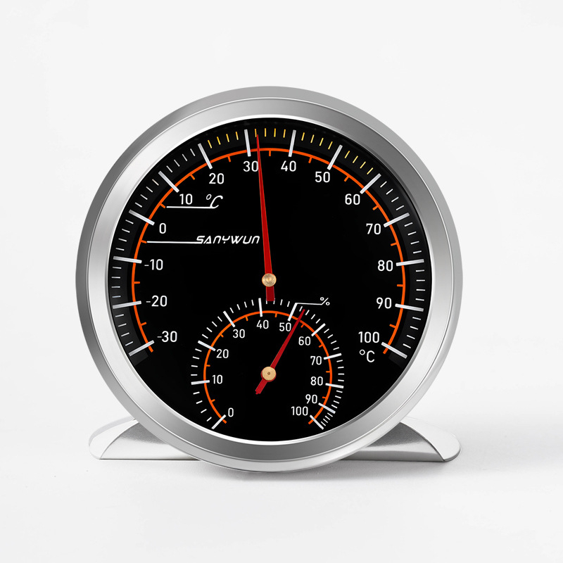 Termometru și higrometru auto, rezistent la temperaturi înalte, model Q18, marca SANYWUN; potrivit pentru gospodărie, interior, cameră pentru bebeluși, mașină, cușcă pentru animale.