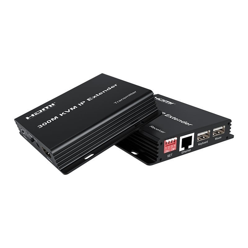 KVM plėstuvas 300 m, HDMI į RJ45, 1:1 perdavimas, modelis 300M, OEM apdorojimas