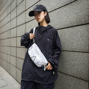 Мъжка нейлонова chest bag, street trendy стил, лято 2024, ципово затваряне, вътрешен джоб за мобилен телефон