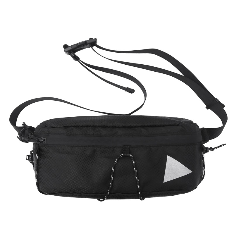 Мъжка нейлонова chest bag, street trendy стил, лято 2024, ципово затваряне, вътрешен джоб за мобилен телефон