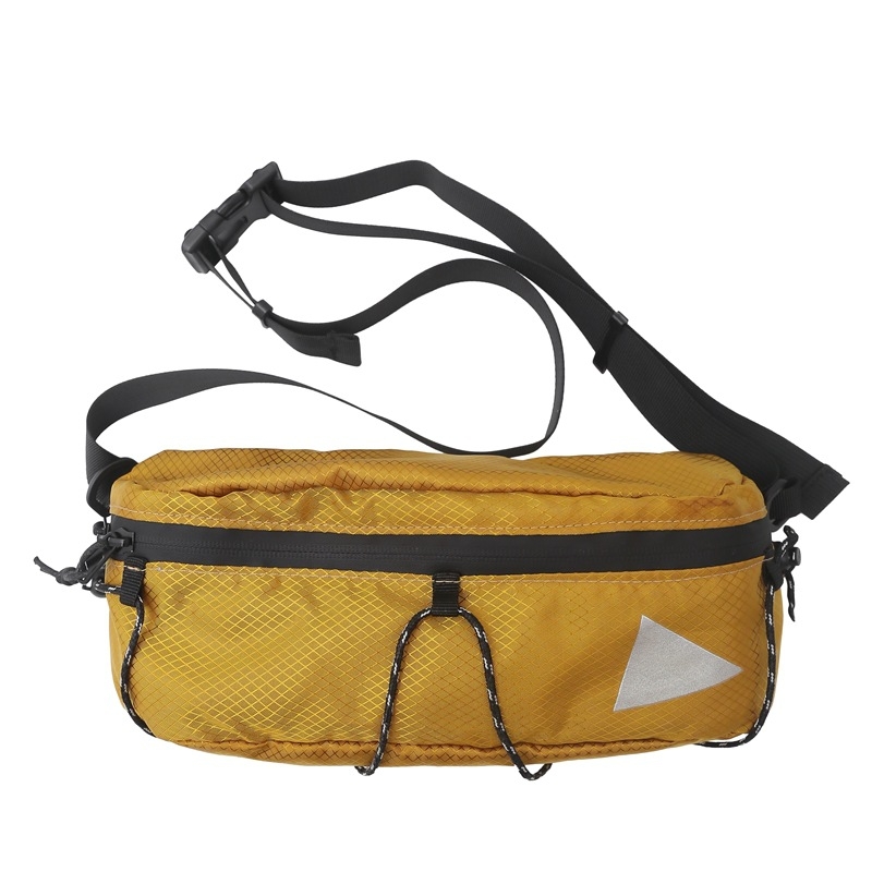 Мъжка нейлонова chest bag, street trendy стил, лято 2024, ципово затваряне, вътрешен джоб за мобилен телефон