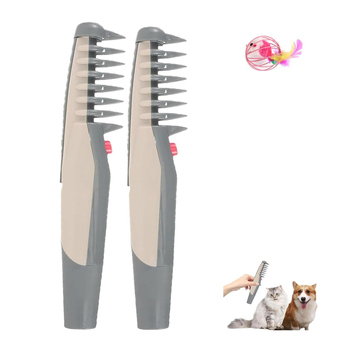 Elektromos háziállat-gondozó fésű beépített vágófejjel, univerzális macskák és kutyák számára, szőrtisztító funkcióval, ABS ház