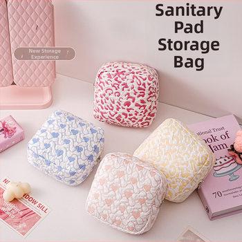 Torba za pohranu higijenskih jastučića i kozmetike s velikim otvorom, poliester, podstava poliester, motiv anime, putnički stil