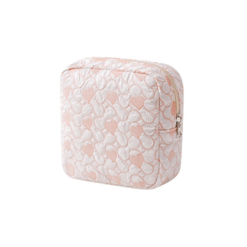 Torba za pohranu higijenskih jastučića i kozmetike s velikim otvorom, poliester, podstava poliester, motiv anime, putnički stil