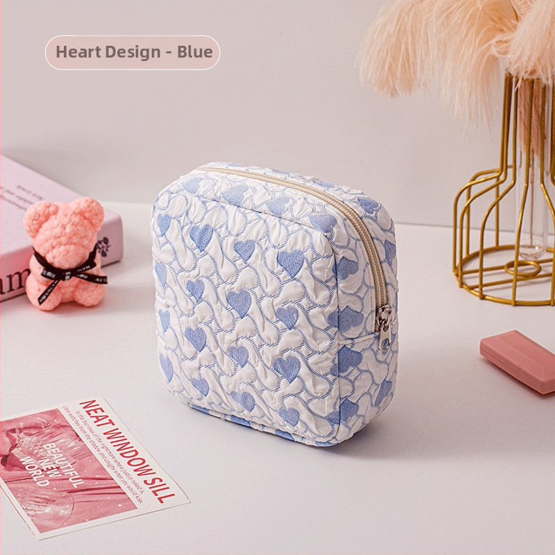 Torba za pohranu higijenskih jastučića i kozmetike s velikim otvorom, poliester, podstava poliester, motiv anime, putnički stil