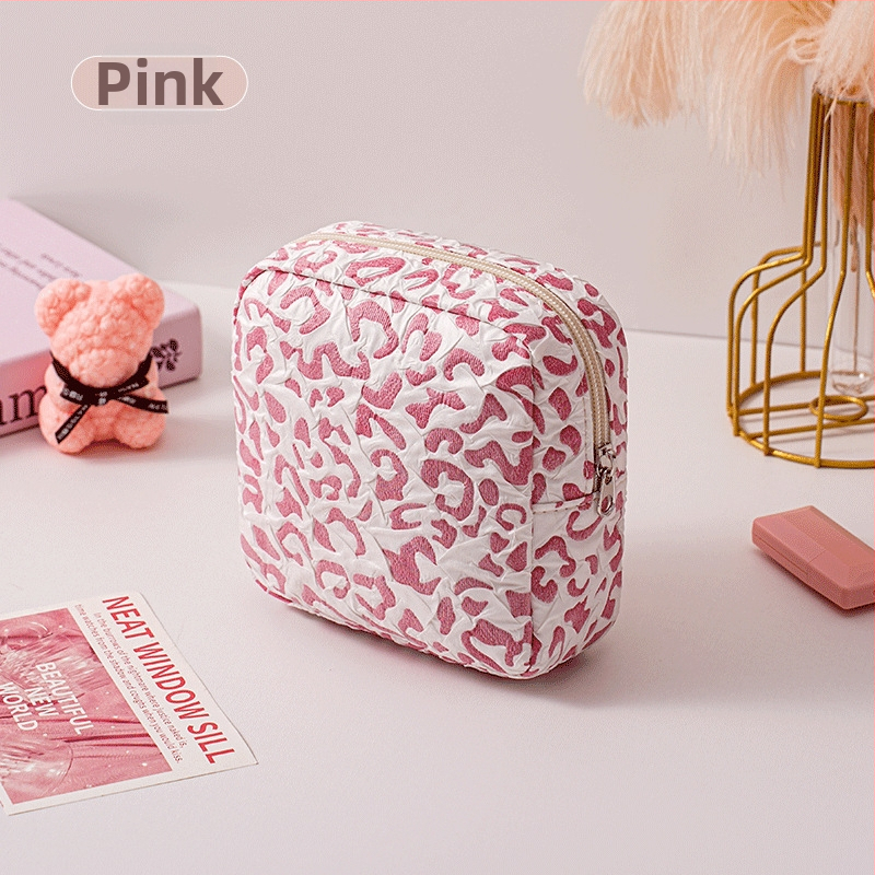 Torba za pohranu higijenskih jastučića i kozmetike s velikim otvorom, poliester, podstava poliester, motiv anime, putnički stil