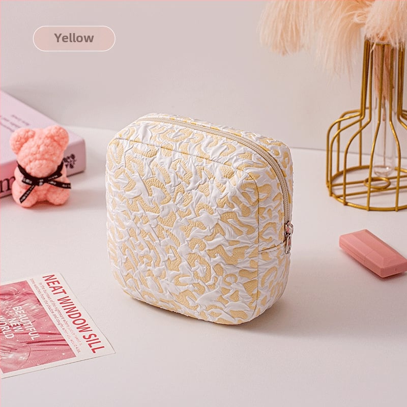 Torba za pohranu higijenskih jastučića i kozmetike s velikim otvorom, poliester, podstava poliester, motiv anime, putnički stil