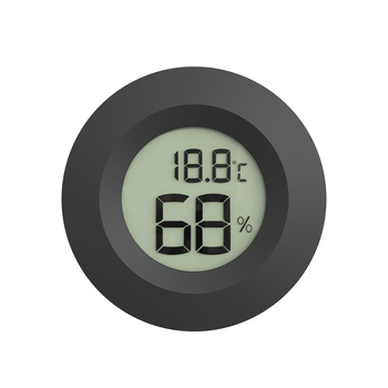 MOSEKO kružni ugrađeni mjerač temperature i vlage za hladnjak i industrijsku upotrebu, napajan LR44 baterijom