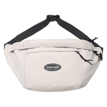 Geantă de talie în stil japonez din nylon, căptușită poliester, închidere cu fermoar