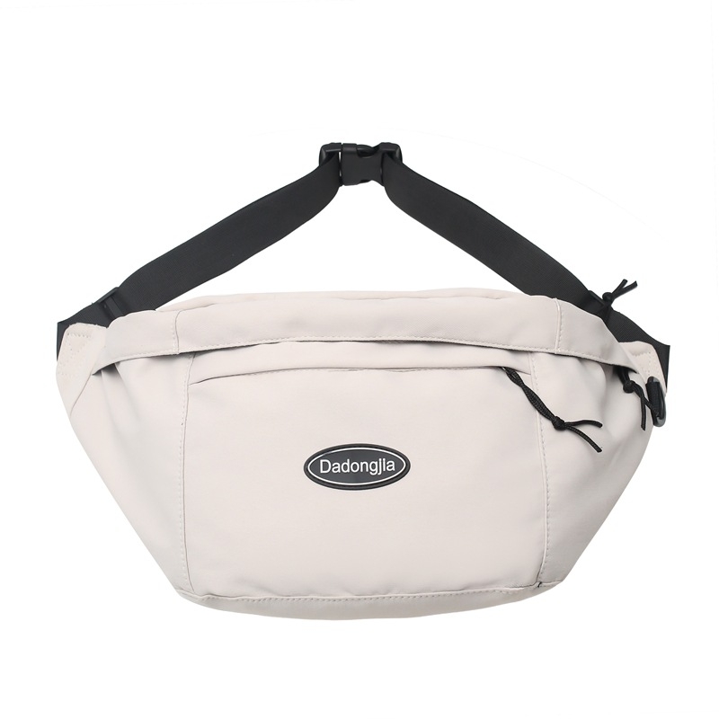 Geantă de talie în stil japonez din nylon, căptușită poliester, închidere cu fermoar